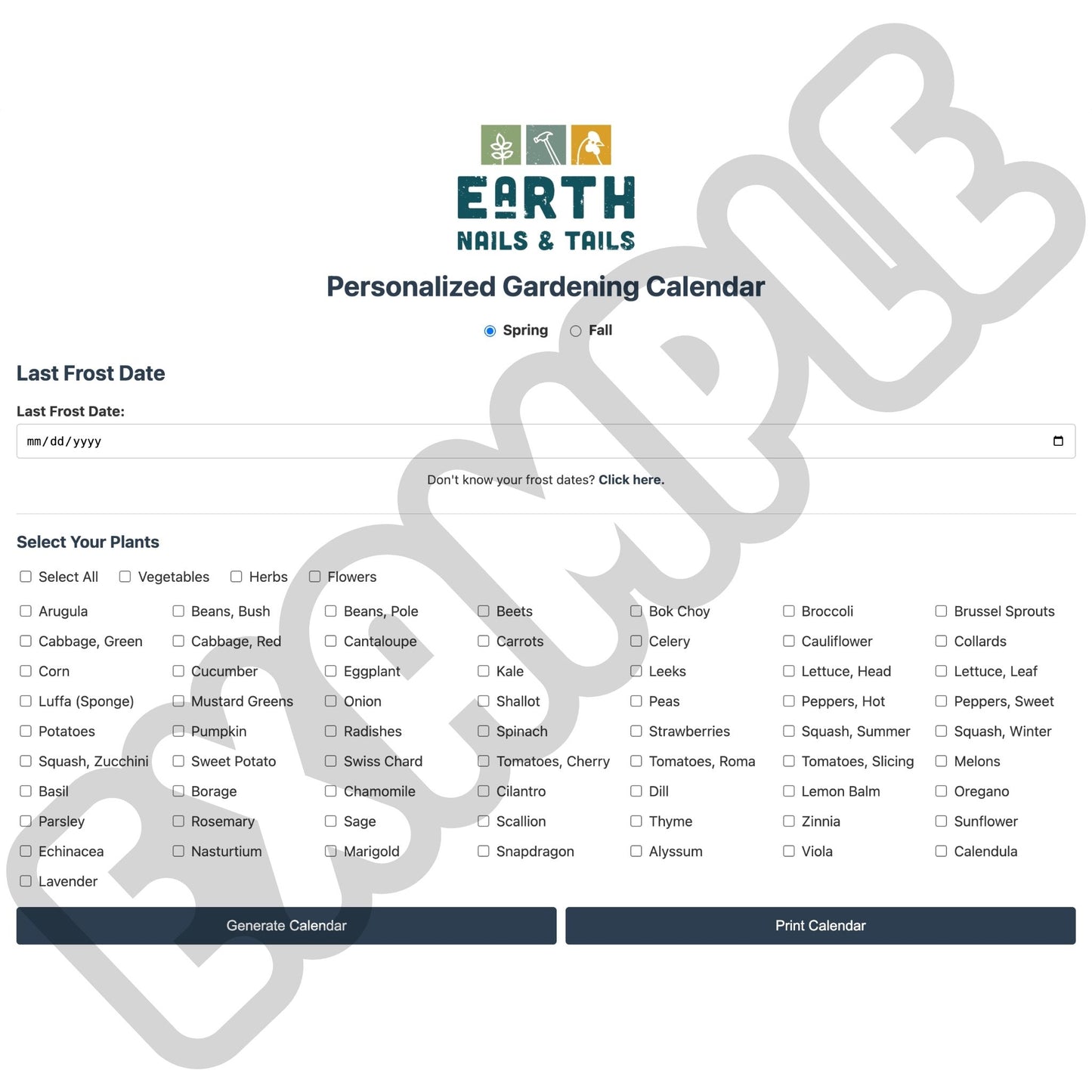 Personalized Gardening Calendar - Never Miss a Planting Date Again