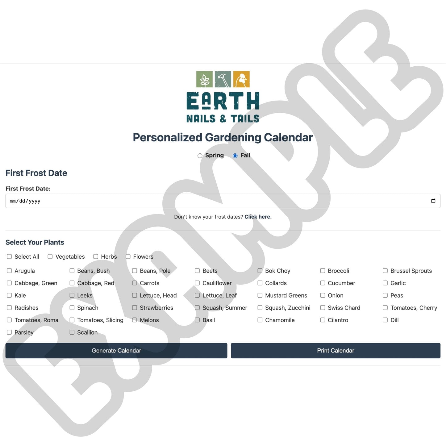 Personalized Gardening Calendar - Never Miss a Planting Date Again