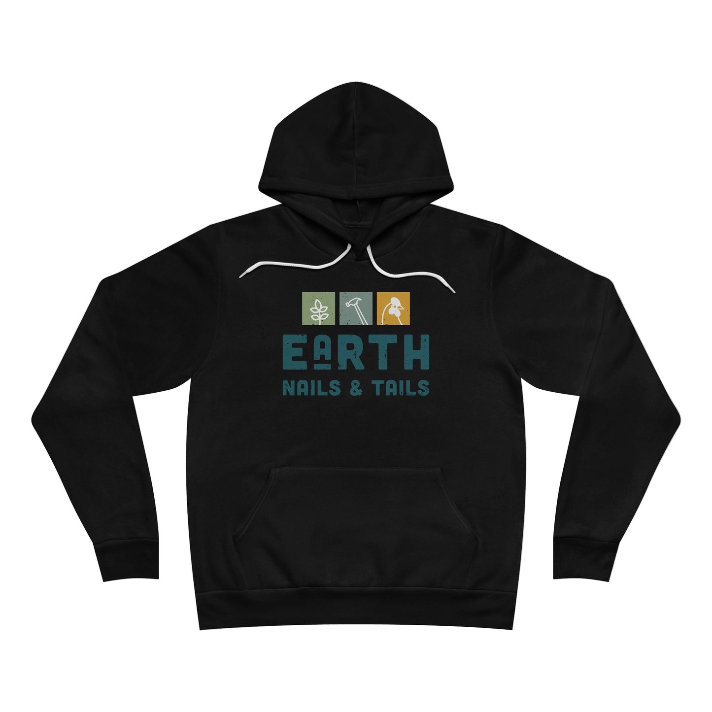 Earth, Nails & Tails Unisex Fleece Pullover Hoodie