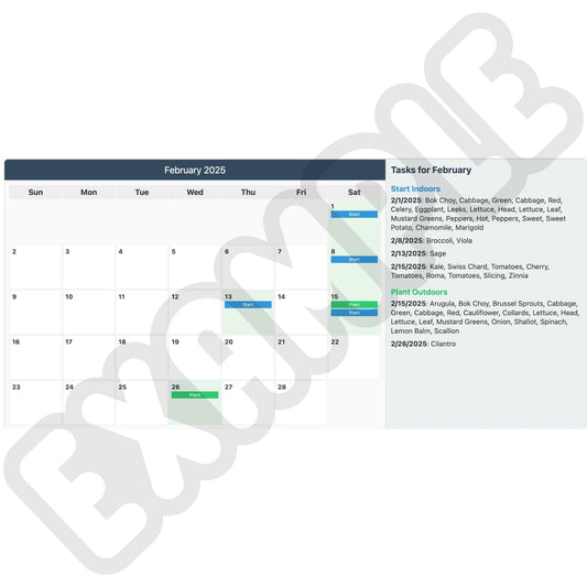 Personalized Gardening Calendar - Never Miss a Planting Date Again