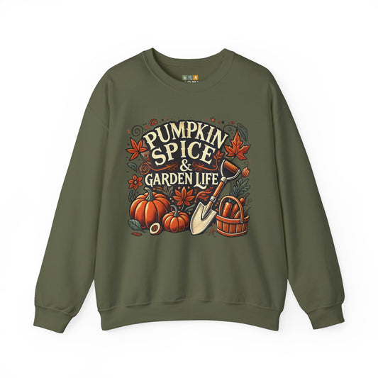 Pumpkin Spice & Garden Life Crewneck Sweatshirt - Unisex Heavy Blend