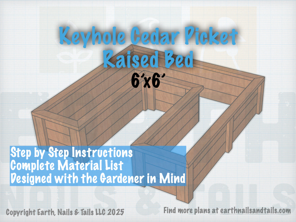 DIY Raised Garden Bed Plans | Rectangular and Keyhole
