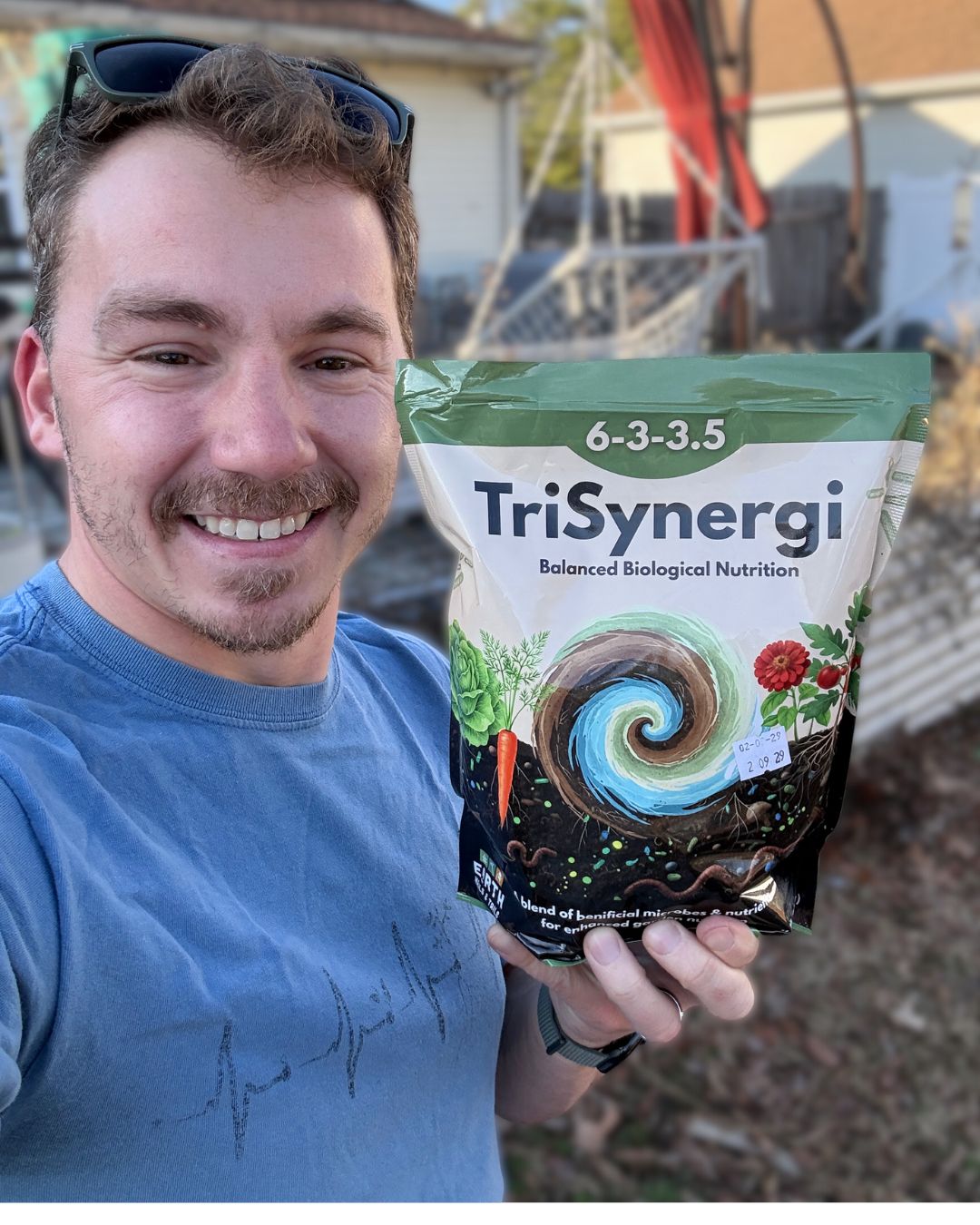 TriSynergi 6-3-3.5 Biological Garden Fertilizer with Mycorrhizae + Beneficial Bacteria (3 lb)