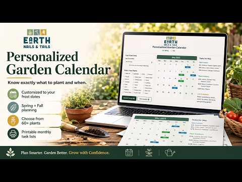 Personalized Gardening Calendar - Never Miss a Planting Date Again